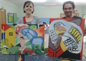 Amalia y Sergio nos enseñan las obras ya terminadas
